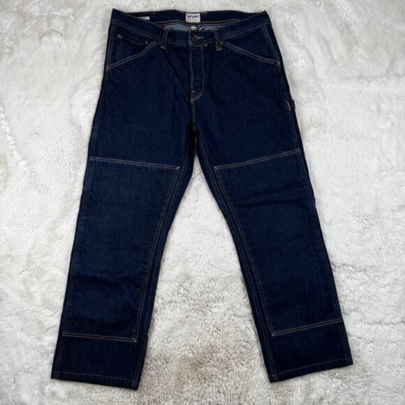 Todd Snyder 12.5 Oz Selvedge Denim Carpenter Double Knee Dark Blue Jeans 33x27